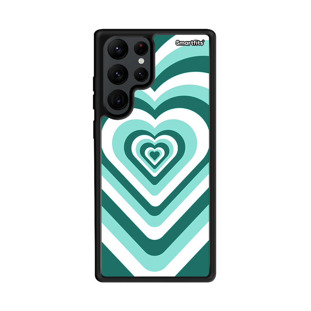 Green Hearts - Samsung Galaxy S22 Ultra case