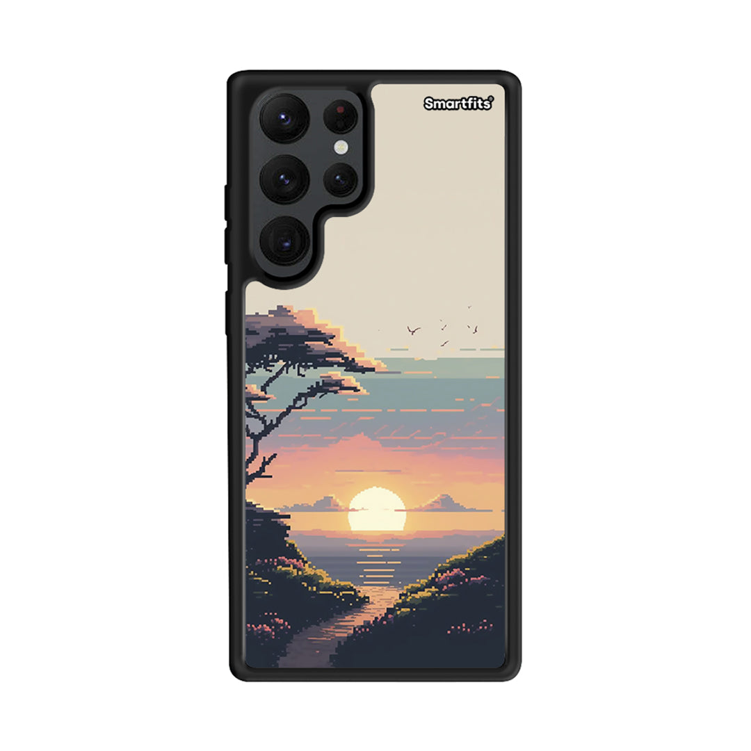 Pixel Sunset - Samsung Galaxy S22 Ultra case