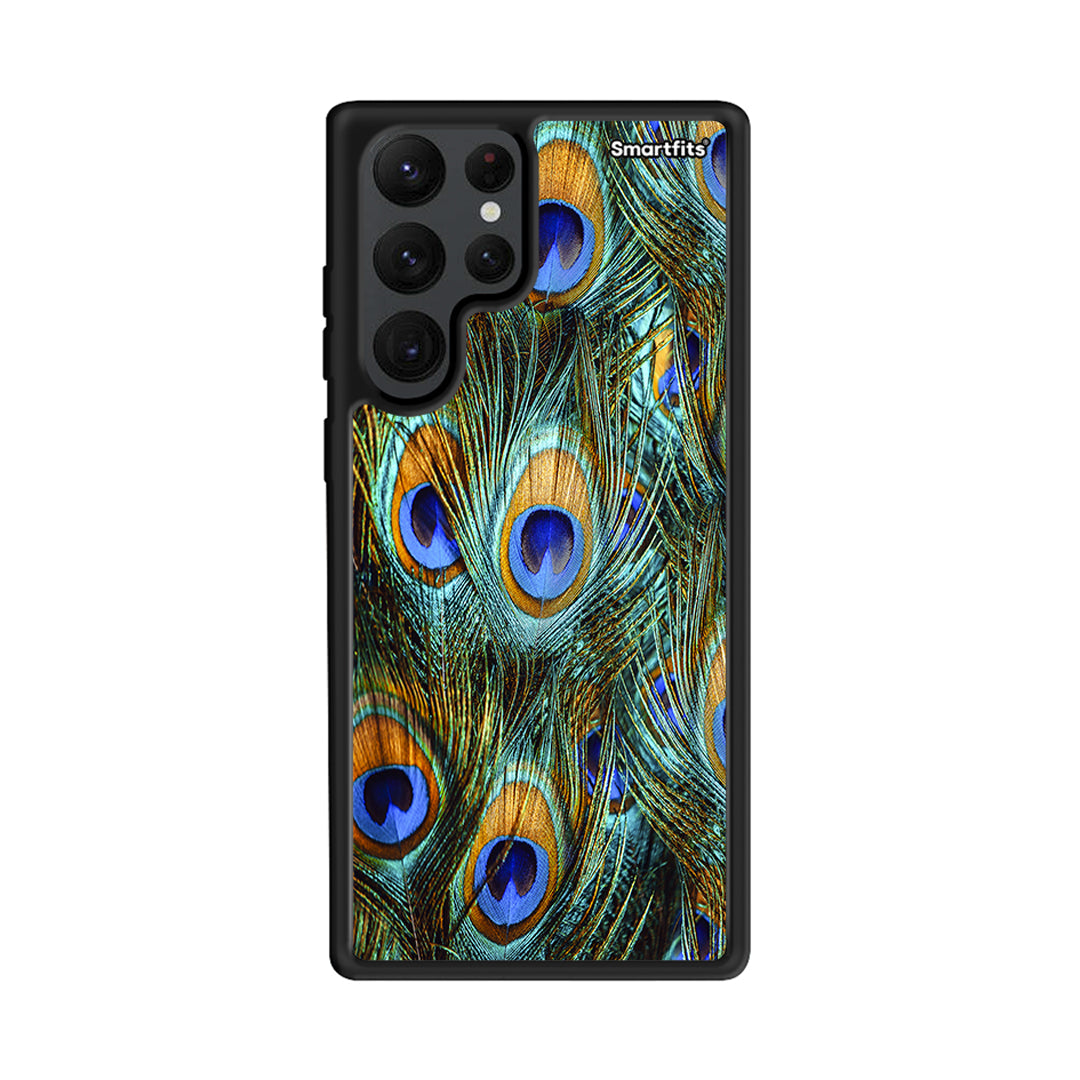 Real Peacock Feathers - Samsung Galaxy S22 Ultra Case