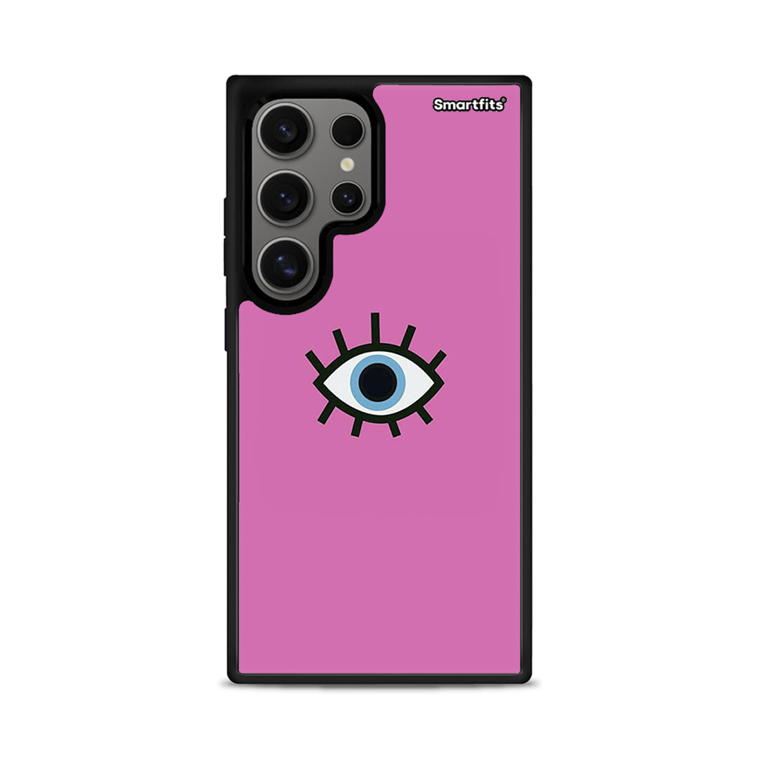 076 Blue Eye Pink - Samsung Galaxy S24 Ultra θήκη
