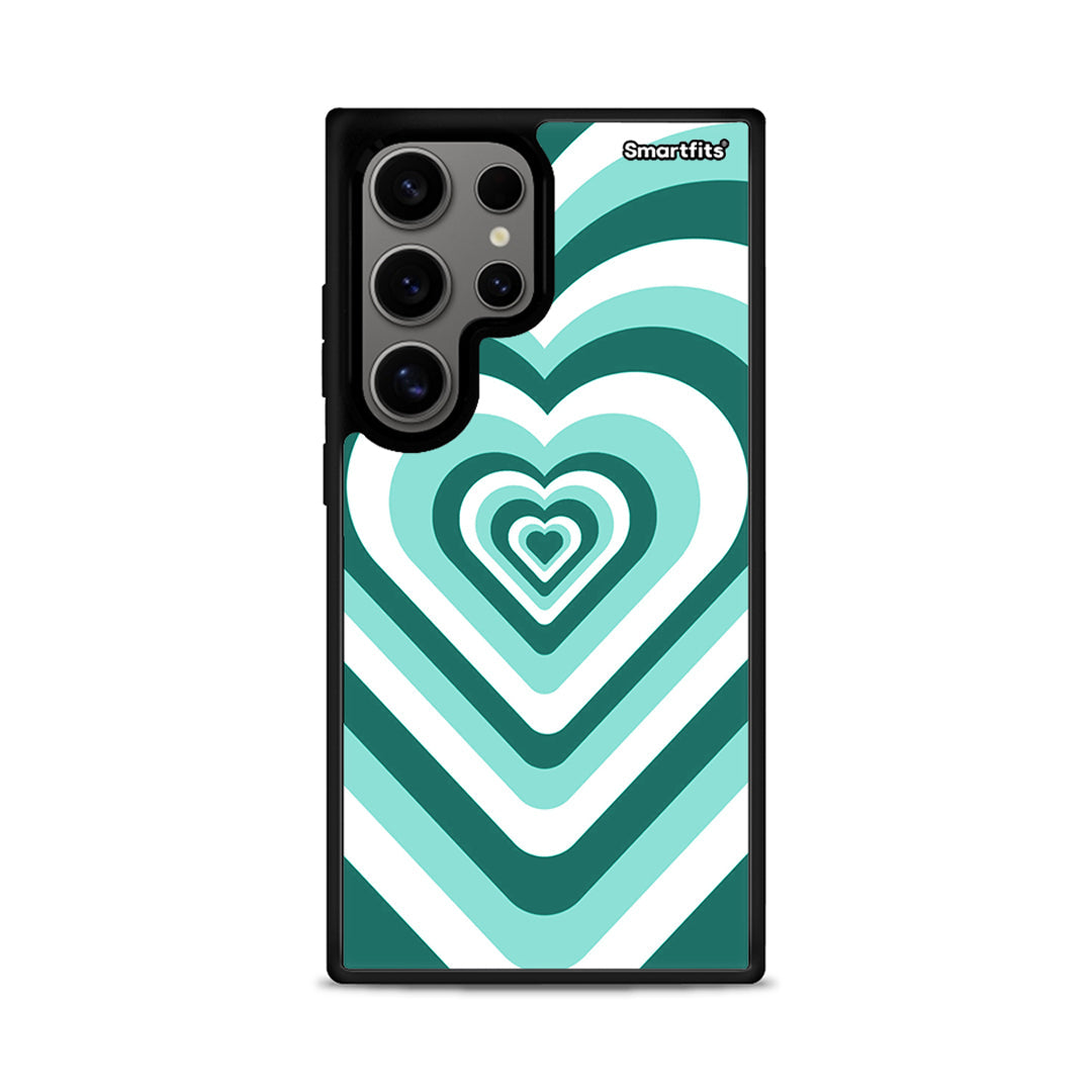 153 Green Hearts - Samsung Galaxy S24 Ultra θήκη