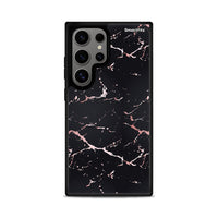 Thumbnail for 034 Marble Black Rosegold - Samsung Galaxy S24 Ultra θήκη