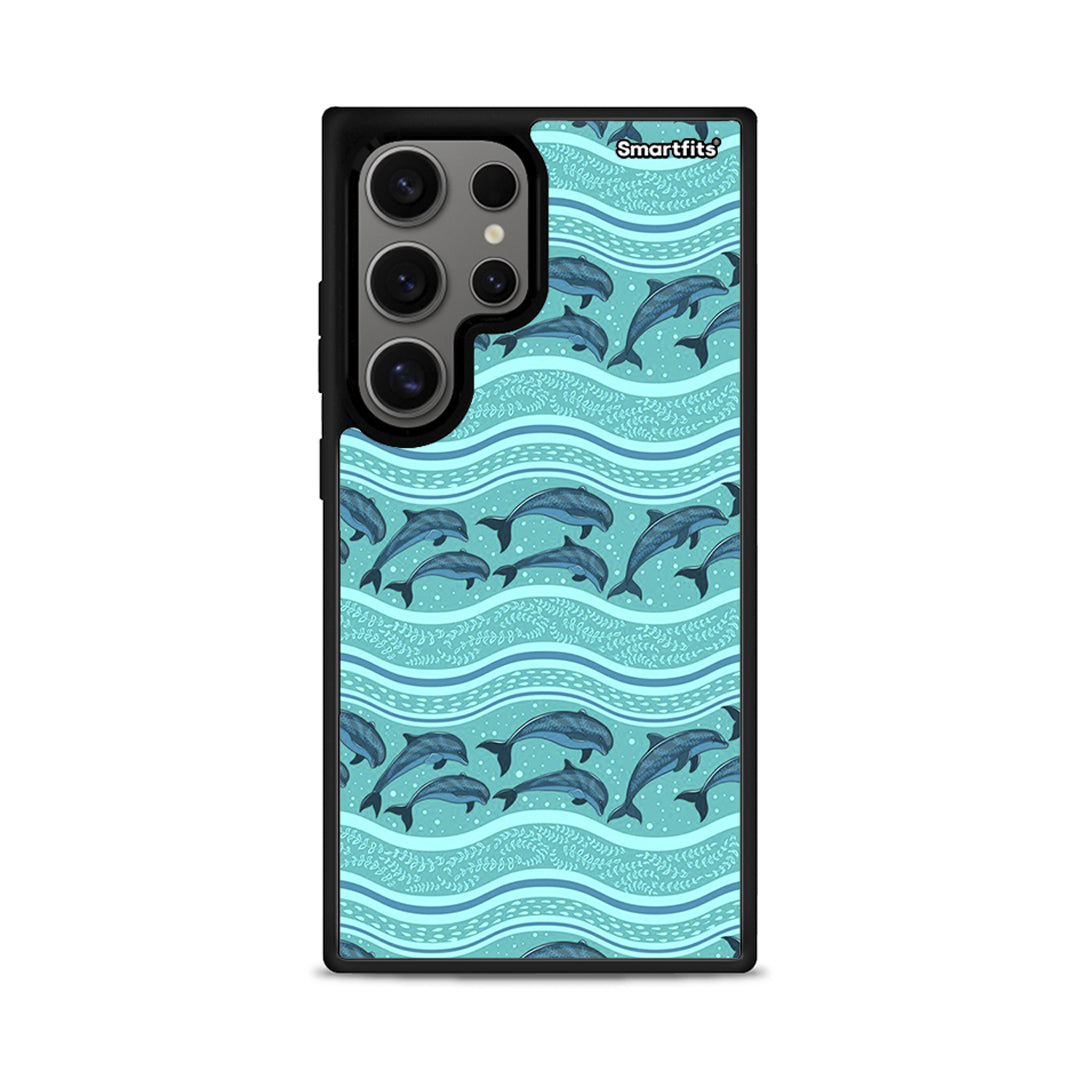 060 Swimming Dolphins - Samsung Galaxy S24 Ultra θήκη