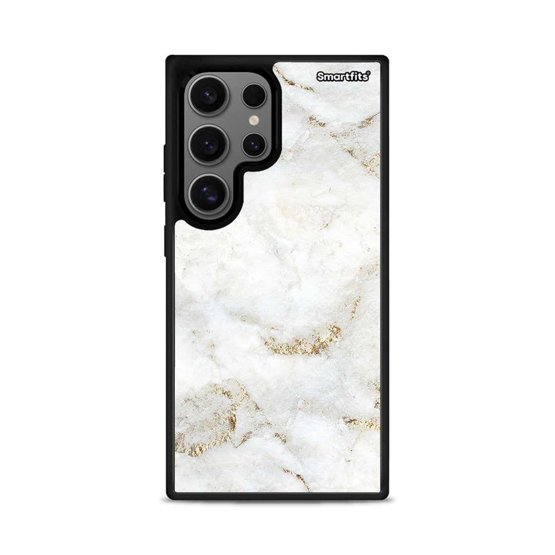 White Gold Marble - Samsung Galaxy S24 Ultra θήκη