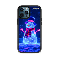 Thumbnail for Christmas Neon Snowman - iPhone 12 θήκη