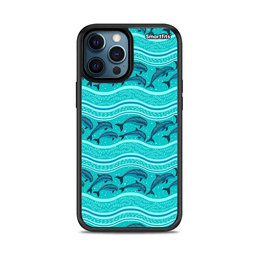 Swimming Dolphins - iPhone 12 case