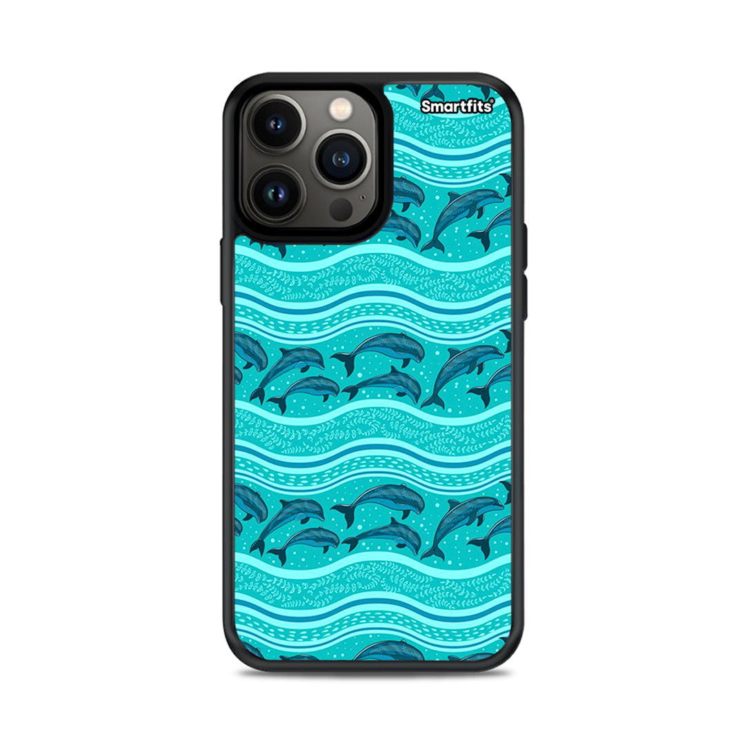 Swimming Dolphins - iPhone 13 Pro max case