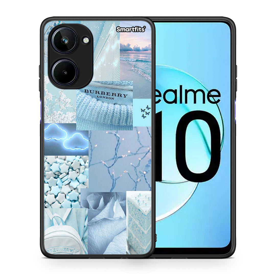 Θήκη Realme 10 Ciel Aesthetic Collage από τη Smartfits με σχέδιο στο πίσω μέρος και μαύρο περίβλημα | Realme 10 Ciel Aesthetic Collage Case with Colorful Back and Black Bezels