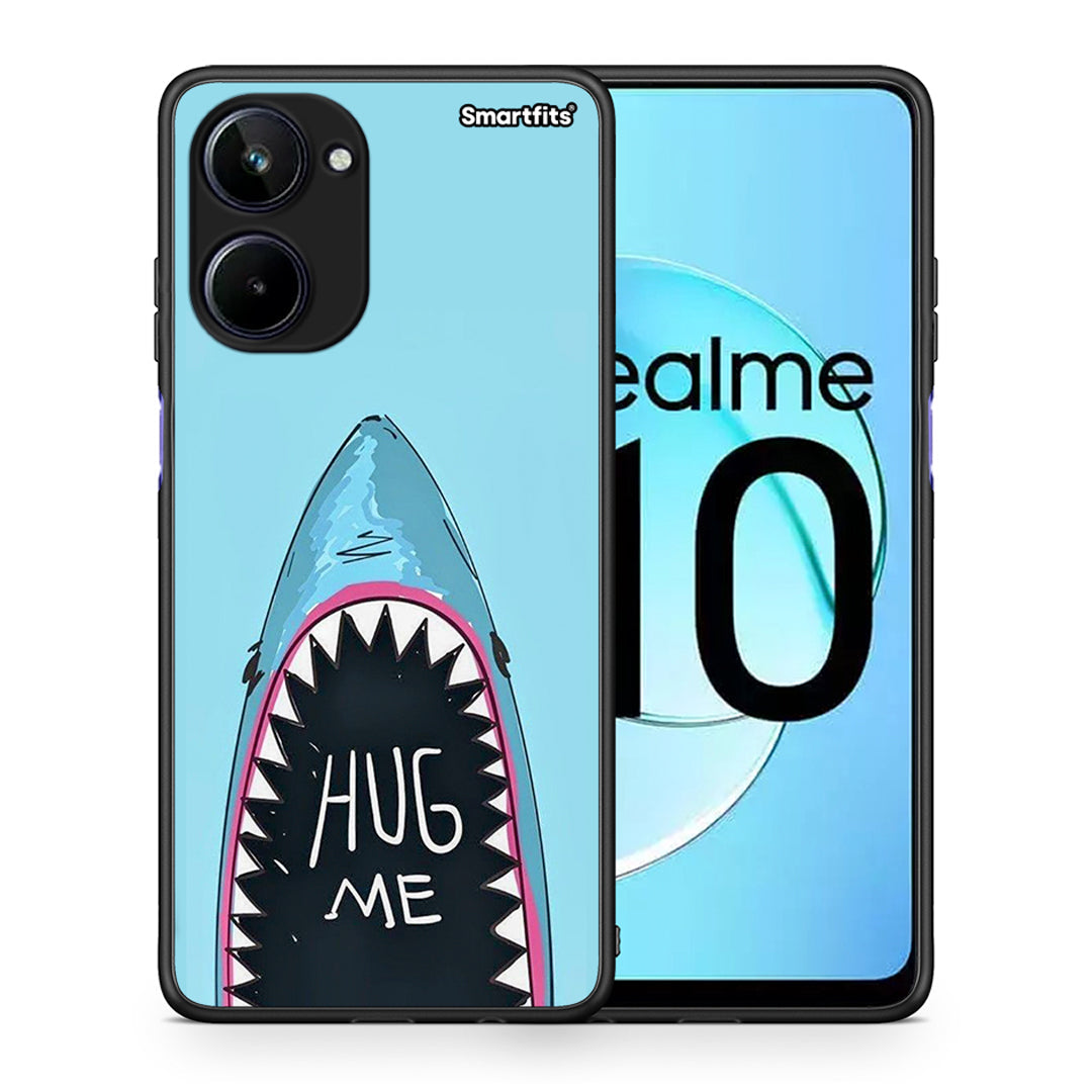 Θήκη Realme 10 Hug Me από τη Smartfits με σχέδιο στο πίσω μέρος και μαύρο περίβλημα | Realme 10 Hug Me Case with Colorful Back and Black Bezels