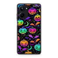 Thumbnail for Θήκη Realme 10 Neon Halloween από τη Smartfits με σχέδιο στο πίσω μέρος και μαύρο περίβλημα | Realme 10 Neon Halloween Case with Colorful Back and Black Bezels