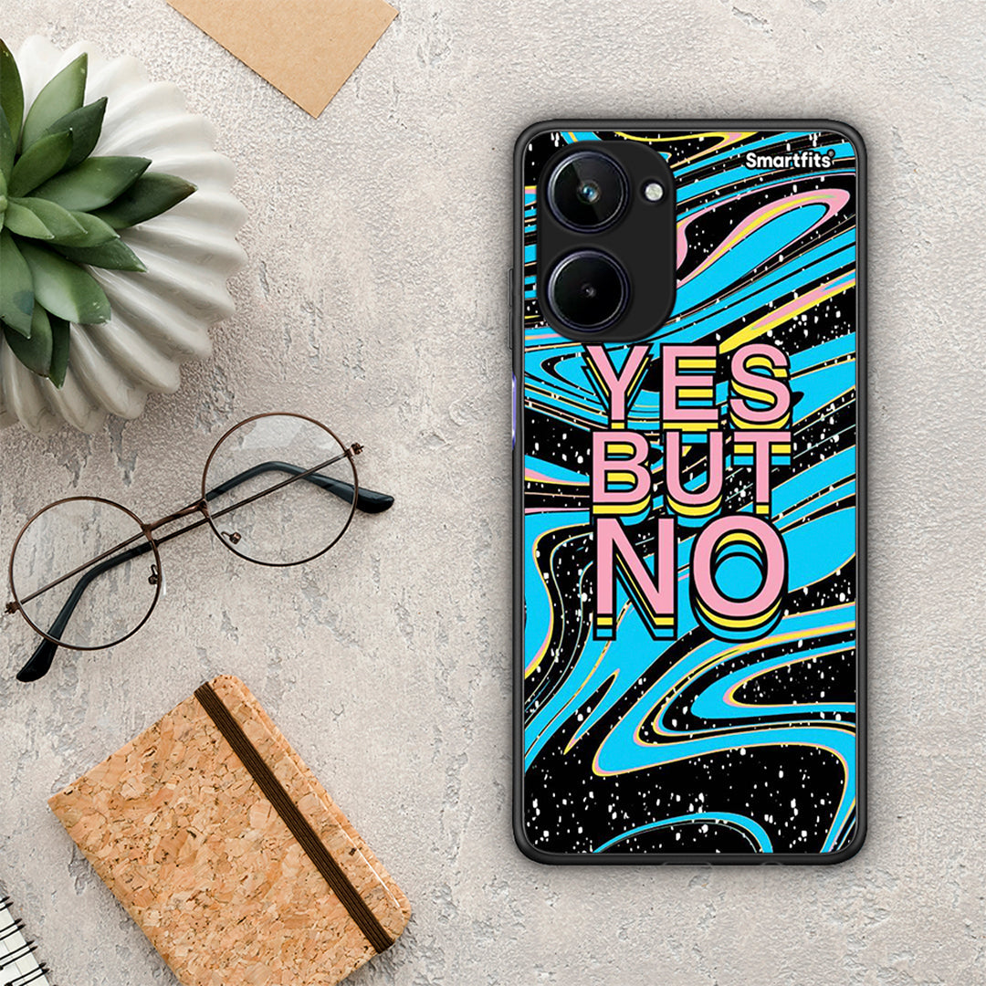 Θήκη Realme 10 Yes But No από τη Smartfits με σχέδιο στο πίσω μέρος και μαύρο περίβλημα | Realme 10 Yes But No Case with Colorful Back and Black Bezels