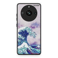 Thumbnail for Realme 11 Pro Blue Waves θήκη από τη Smartfits με σχέδιο στο πίσω μέρος και μαύρο περίβλημα | Smartphone case with colorful back and black bezels by Smartfits