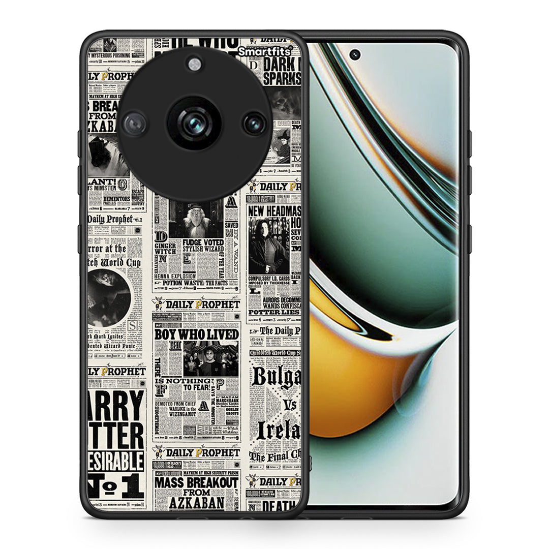 Θήκη Realme 11 Pro+ Harry Paper από τη Smartfits με σχέδιο στο πίσω μέρος και μαύρο περίβλημα | Realme 11 Pro+ Harry Paper case with colorful back and black bezels