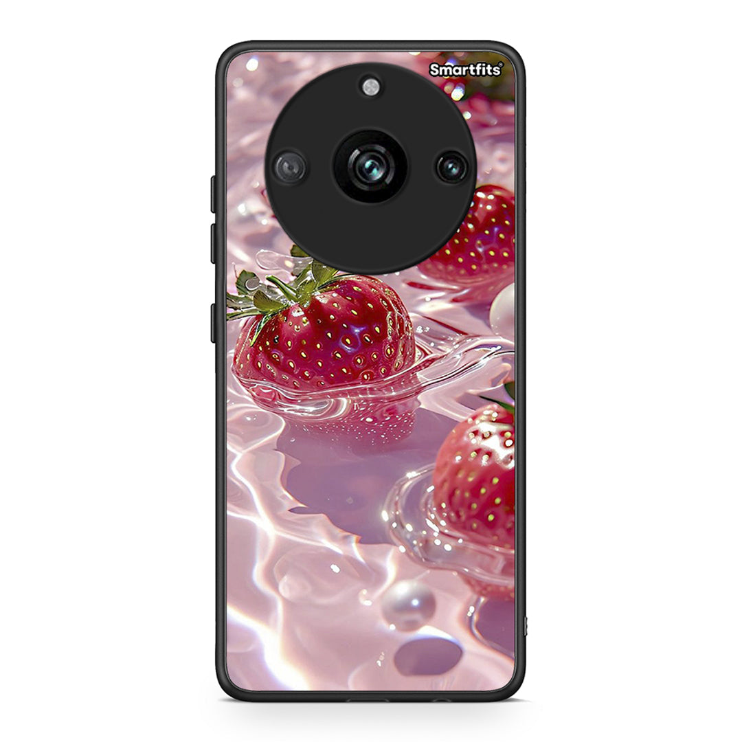 Realme 11 Pro Juicy Strawberries θήκη από τη Smartfits με σχέδιο στο πίσω μέρος και μαύρο περίβλημα | Smartphone case with colorful back and black bezels by Smartfits