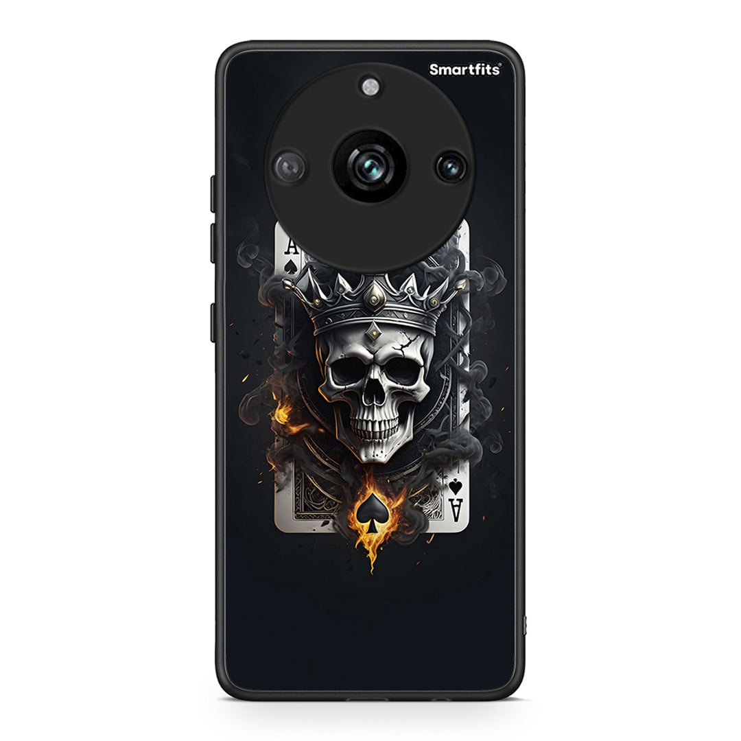 Realme 11 Pro Skull King Ace θήκη από τη Smartfits με σχέδιο στο πίσω μέρος και μαύρο περίβλημα | Smartphone case with colorful back and black bezels by Smartfits