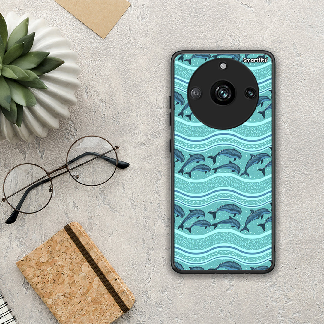 Swimming Dolphins - Realme 11 Pro+ case