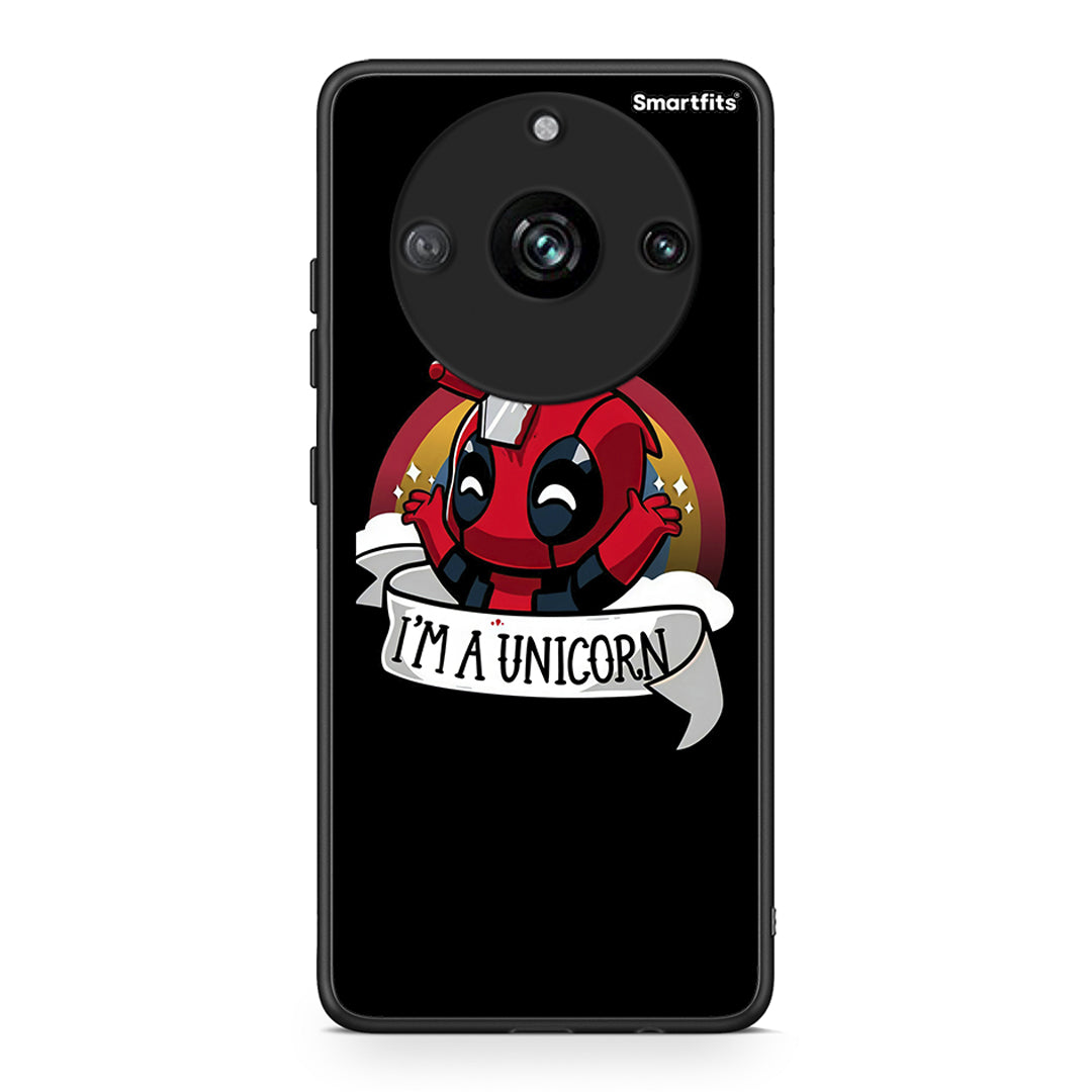 Realme 11 Pro Unicorn Deadpool θήκη από τη Smartfits με σχέδιο στο πίσω μέρος και μαύρο περίβλημα | Smartphone case with colorful back and black bezels by Smartfits