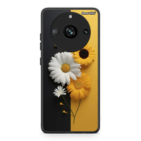 Thumbnail for Realme 11 Pro Yellow Daisies θήκη από τη Smartfits με σχέδιο στο πίσω μέρος και μαύρο περίβλημα | Smartphone case with colorful back and black bezels by Smartfits