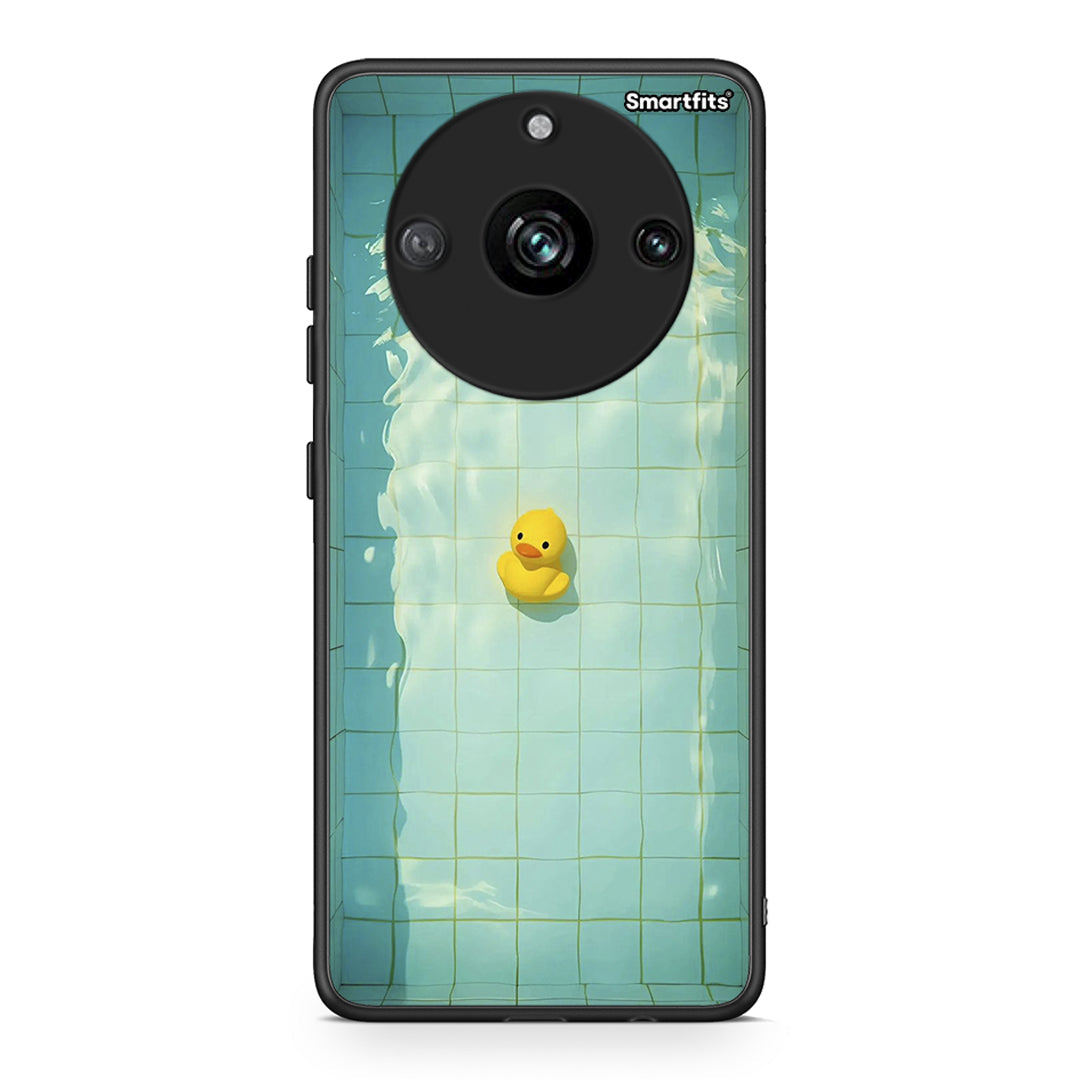 Realme 11 Pro+ Yellow Duck θήκη από τη Smartfits με σχέδιο στο πίσω μέρος και μαύρο περίβλημα | Smartphone case with colorful back and black bezels by Smartfits