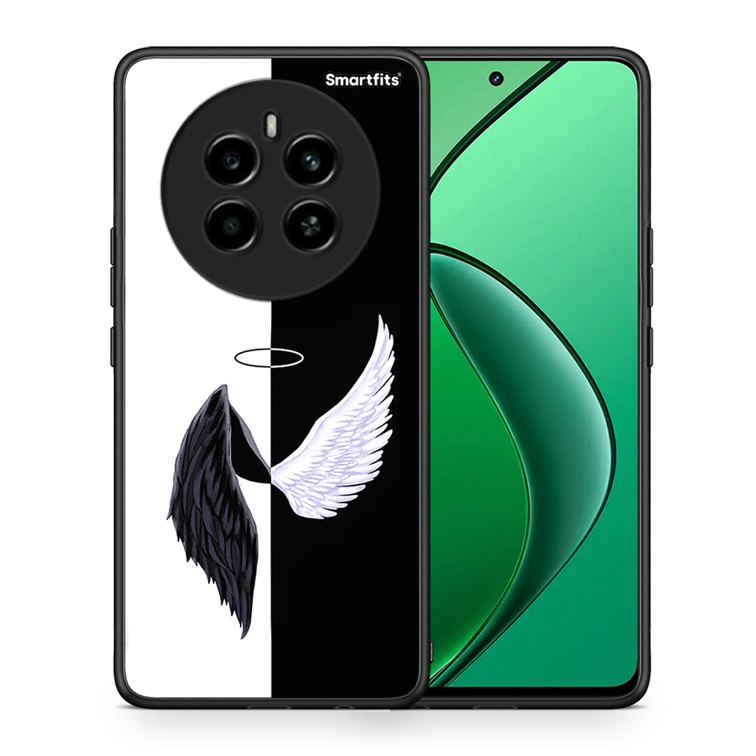 Θήκη Realme 12 4G / 12+ / 13 4G Angels Demons από τη Smartfits με σχέδιο στο πίσω μέρος και μαύρο περίβλημα | Realme 12 4G / 12+ / 13 4G Angels Demons case with colorful back and black bezels