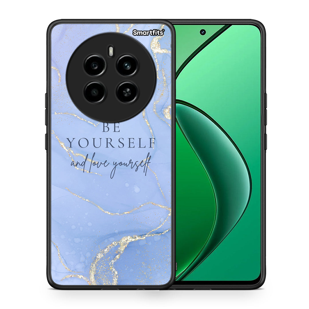 Θήκη Realme 12 4G / 12+ / 13 4G Be Yourself από τη Smartfits με σχέδιο στο πίσω μέρος και μαύρο περίβλημα | Realme 12 4G / 12+ / 13 4G Be Yourself case with colorful back and black bezels