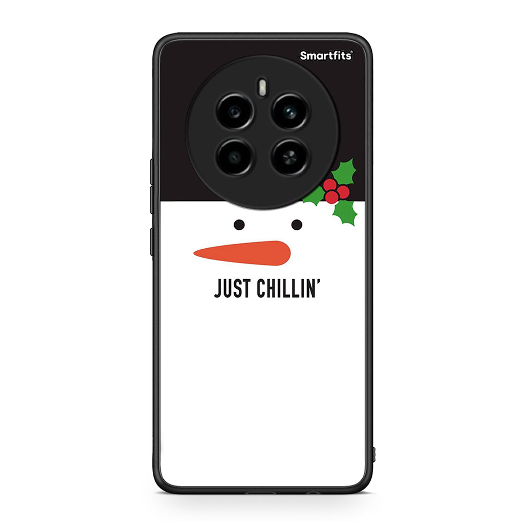 Realme 12 4G / 12+ / 13 4G Christmas Chillin θήκη από τη Smartfits με σχέδιο στο πίσω μέρος και μαύρο περίβλημα | Smartphone case with colorful back and black bezels by Smartfits