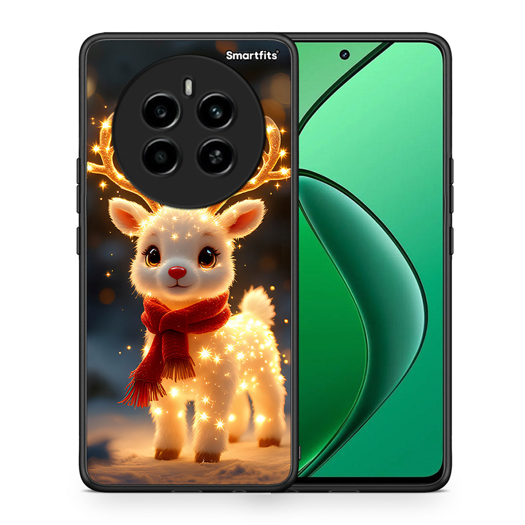 Θήκη Realme 12 4G / 12+ / 13 4G Christmas Cutie από τη Smartfits με σχέδιο στο πίσω μέρος και μαύρο περίβλημα | Realme 12 4G / 12+ / 13 4G Christmas Cutie case with colorful back and black bezels