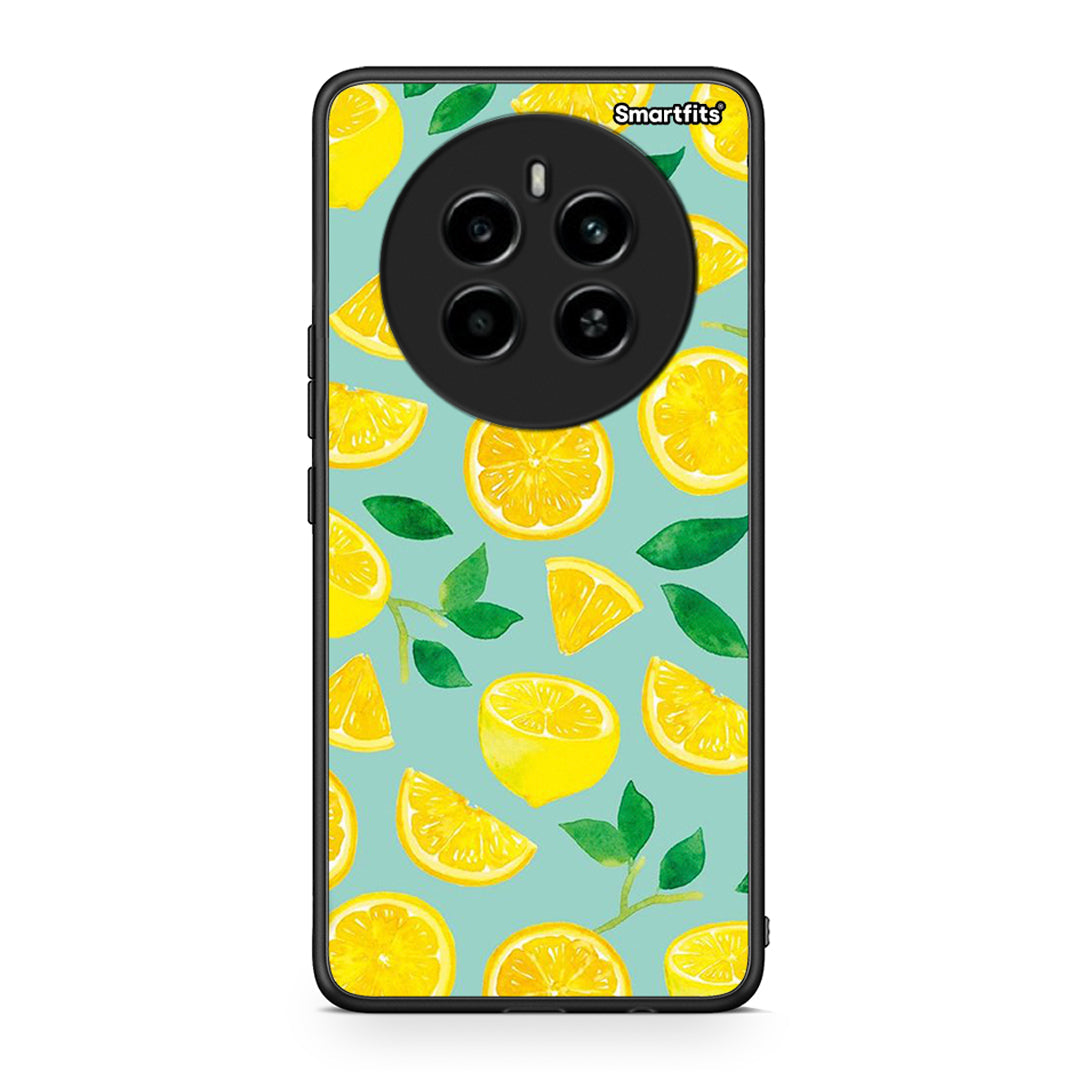 Realme 12 4G / 12+ / 13 4G Lemons θήκη από τη Smartfits με σχέδιο στο πίσω μέρος και μαύρο περίβλημα | Smartphone case with colorful back and black bezels by Smartfits