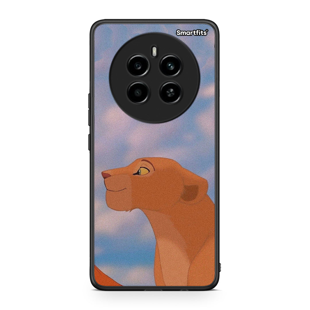 Realme 12 4G / 12+ / 13 4G Lion Love 2 Θήκη Αγίου Βαλεντίνου από τη Smartfits με σχέδιο στο πίσω μέρος και μαύρο περίβλημα | Smartphone case with colorful back and black bezels by Smartfits