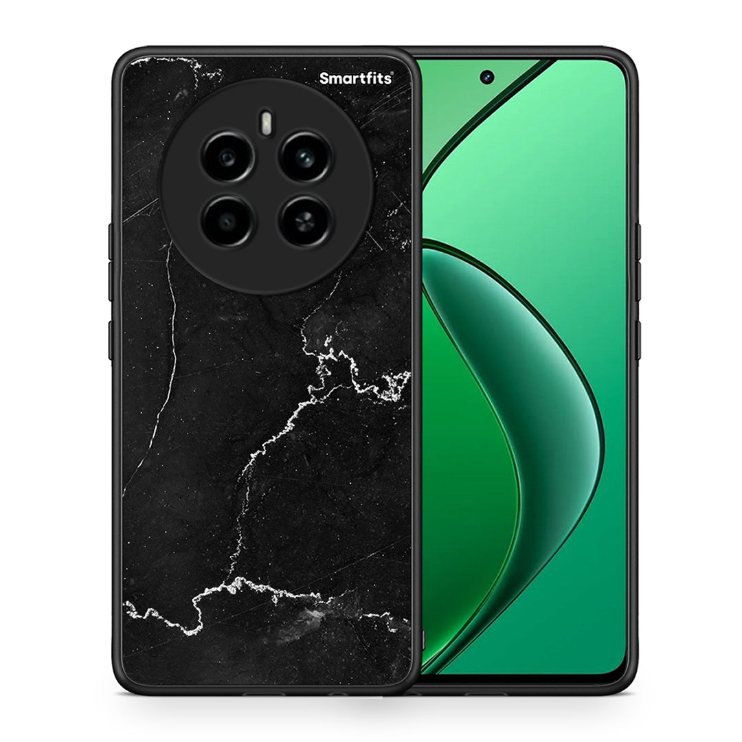 Θήκη Realme 12 4G / 12+ / 13 4G Marble Black από τη Smartfits με σχέδιο στο πίσω μέρος και μαύρο περίβλημα | Realme 12 4G / 12+ / 13 4G Marble Black case with colorful back and black bezels