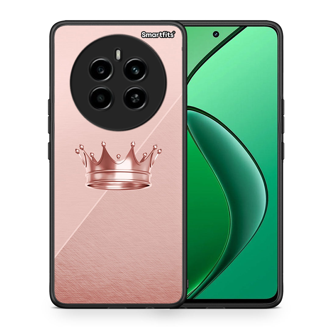 Θήκη Realme 12 4G / 12+ / 13 4G Crown Minimal από τη Smartfits με σχέδιο στο πίσω μέρος και μαύρο περίβλημα | Realme 12 4G / 12+ / 13 4G Crown Minimal case with colorful back and black bezels