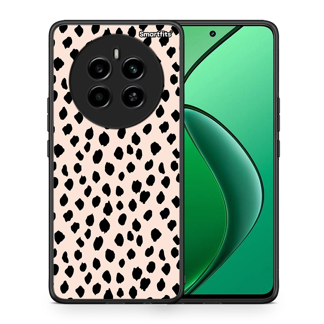 Θήκη Realme 12 4G / 12+ / 13 4G New Polka Dots από τη Smartfits με σχέδιο στο πίσω μέρος και μαύρο περίβλημα | Realme 12 4G / 12+ / 13 4G New Polka Dots case with colorful back and black bezels