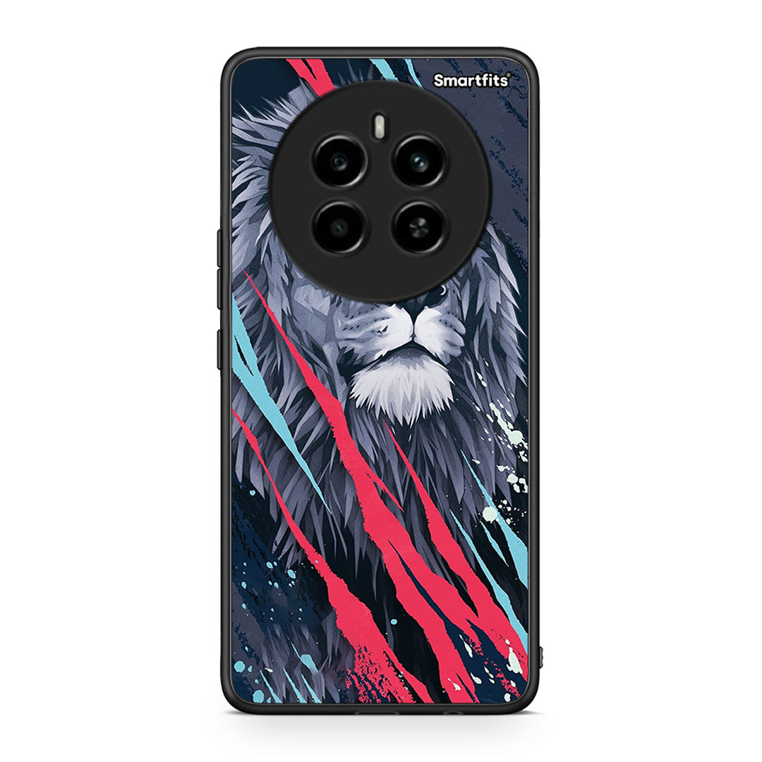 4 - Realme 12 4G / 12+ / 13 4G Lion Designer PopArt case, cover, bumper