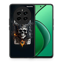 Thumbnail for Θήκη Realme 12 4G / 12+ / 13 4G Skull King Ace από τη Smartfits με σχέδιο στο πίσω μέρος και μαύρο περίβλημα | Realme 12 4G / 12+ / 13 4G Skull King Ace case with colorful back and black bezels