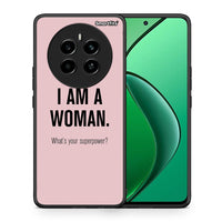 Thumbnail for Θήκη Realme 12 4G / 12+ / 13 4G Superpower Woman από τη Smartfits με σχέδιο στο πίσω μέρος και μαύρο περίβλημα | Realme 12 4G / 12+ / 13 4G Superpower Woman case with colorful back and black bezels