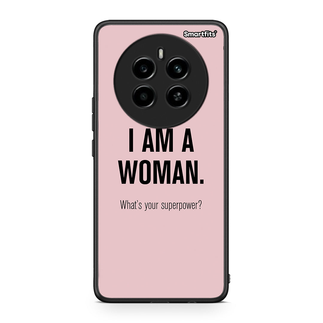 Realme 12 4G / 12+ / 13 4G Superpower Woman θήκη από τη Smartfits με σχέδιο στο πίσω μέρος και μαύρο περίβλημα | Smartphone case with colorful back and black bezels by Smartfits