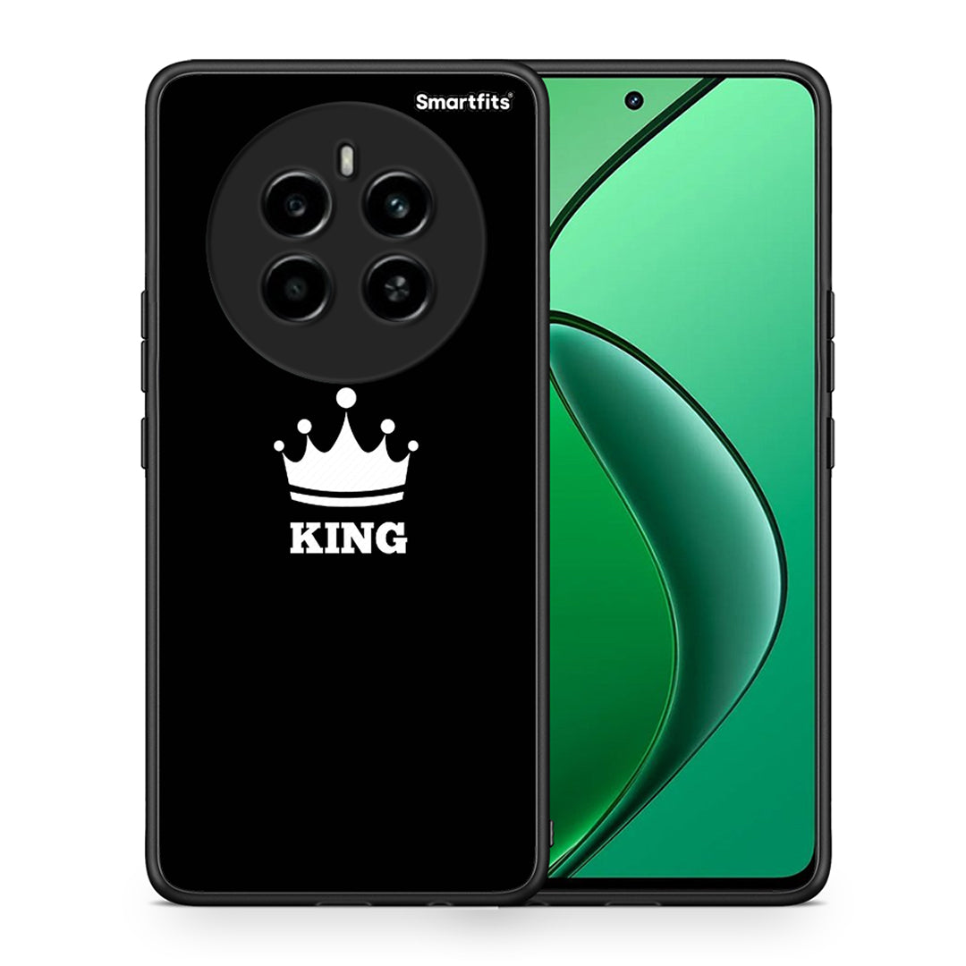 Θήκη Realme 12 4G / 12+ / 13 4G King Valentine από τη Smartfits με σχέδιο στο πίσω μέρος και μαύρο περίβλημα | Realme 12 4G / 12+ / 13 4G King Valentine case with colorful back and black bezels