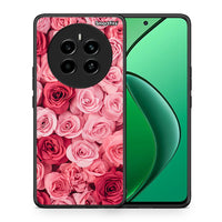 Thumbnail for Θήκη Realme 12 4G / 12+ / 13 4G RoseGarden Valentine από τη Smartfits με σχέδιο στο πίσω μέρος και μαύρο περίβλημα | Realme 12 4G / 12+ / 13 4G RoseGarden Valentine case with colorful back and black bezels