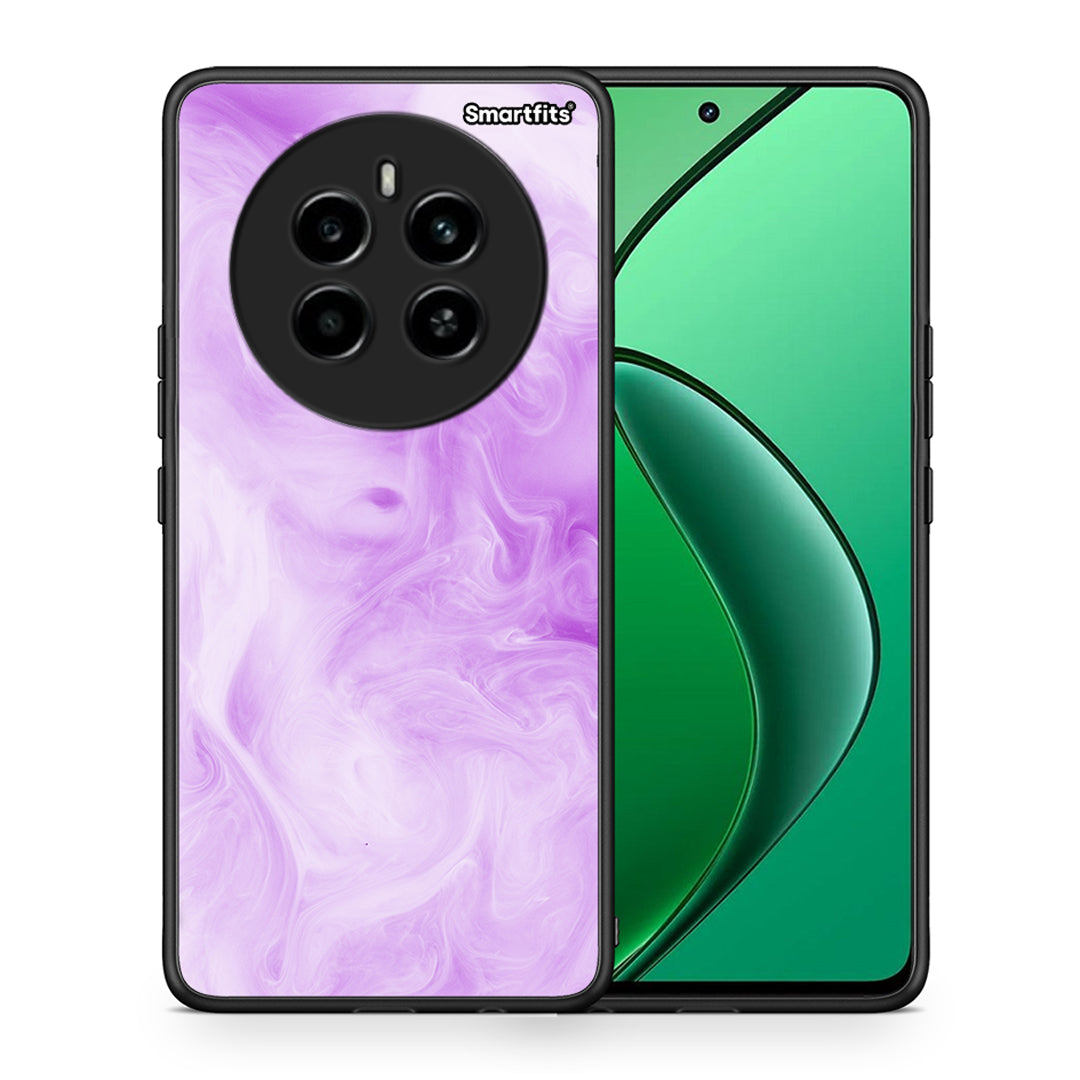 Θήκη Realme 12 4G / 12+ / 13 4G Lavender Watercolor από τη Smartfits με σχέδιο στο πίσω μέρος και μαύρο περίβλημα | Realme 12 4G / 12+ / 13 4G Lavender Watercolor case with colorful back and black bezels