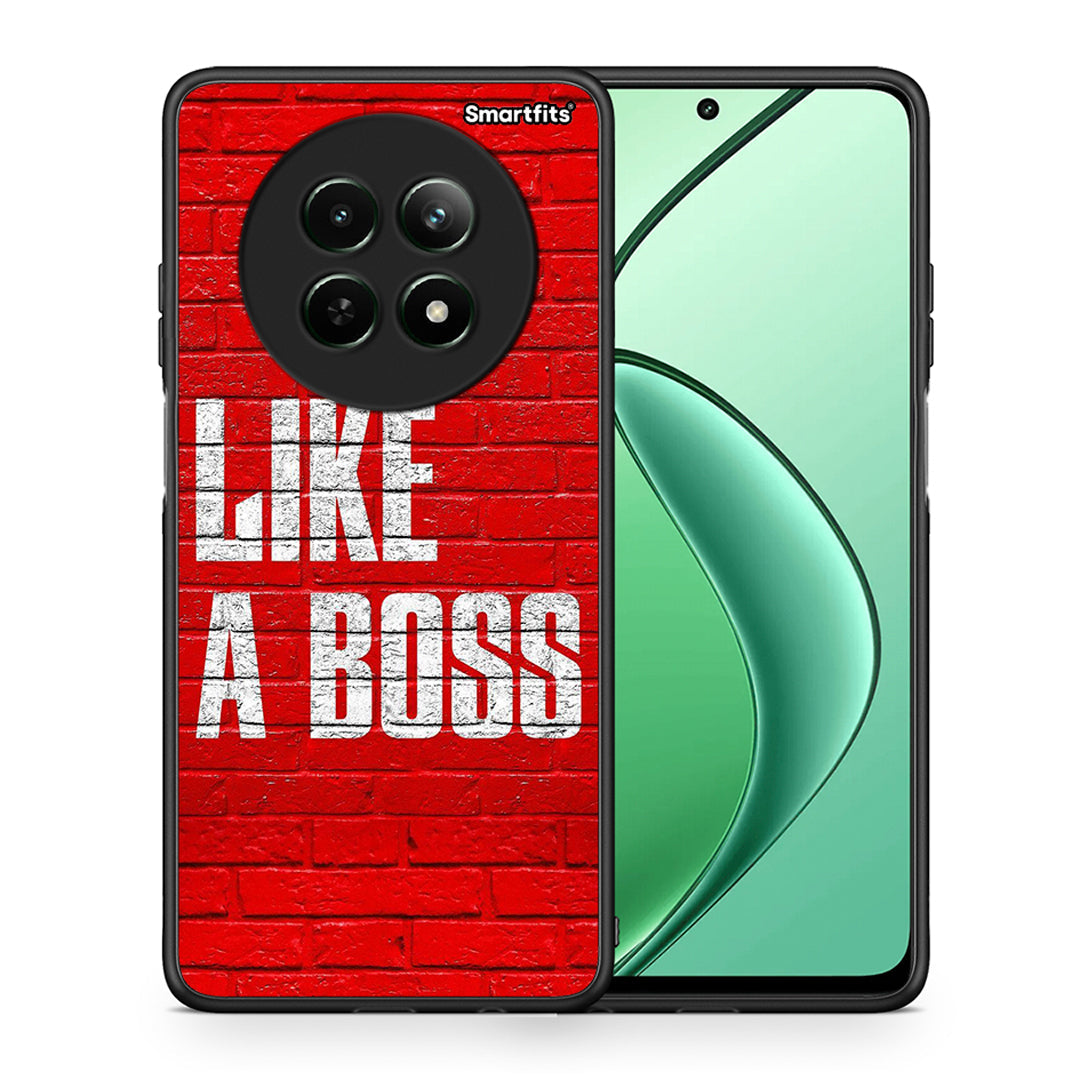 Θήκη Realme 12 5G Like A Boss από τη Smartfits με σχέδιο στο πίσω μέρος και μαύρο περίβλημα | Realme 12 5G Like A Boss case with colorful back and black bezels