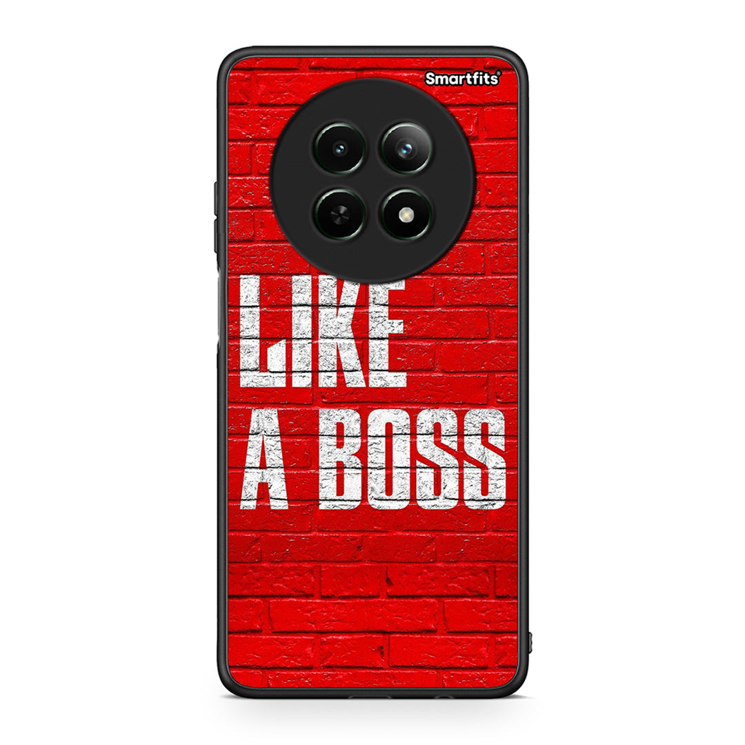 Realme 12 5G Like A Boss θήκη από τη Smartfits με σχέδιο στο πίσω μέρος και μαύρο περίβλημα | Smartphone case with colorful back and black bezels by Smartfits