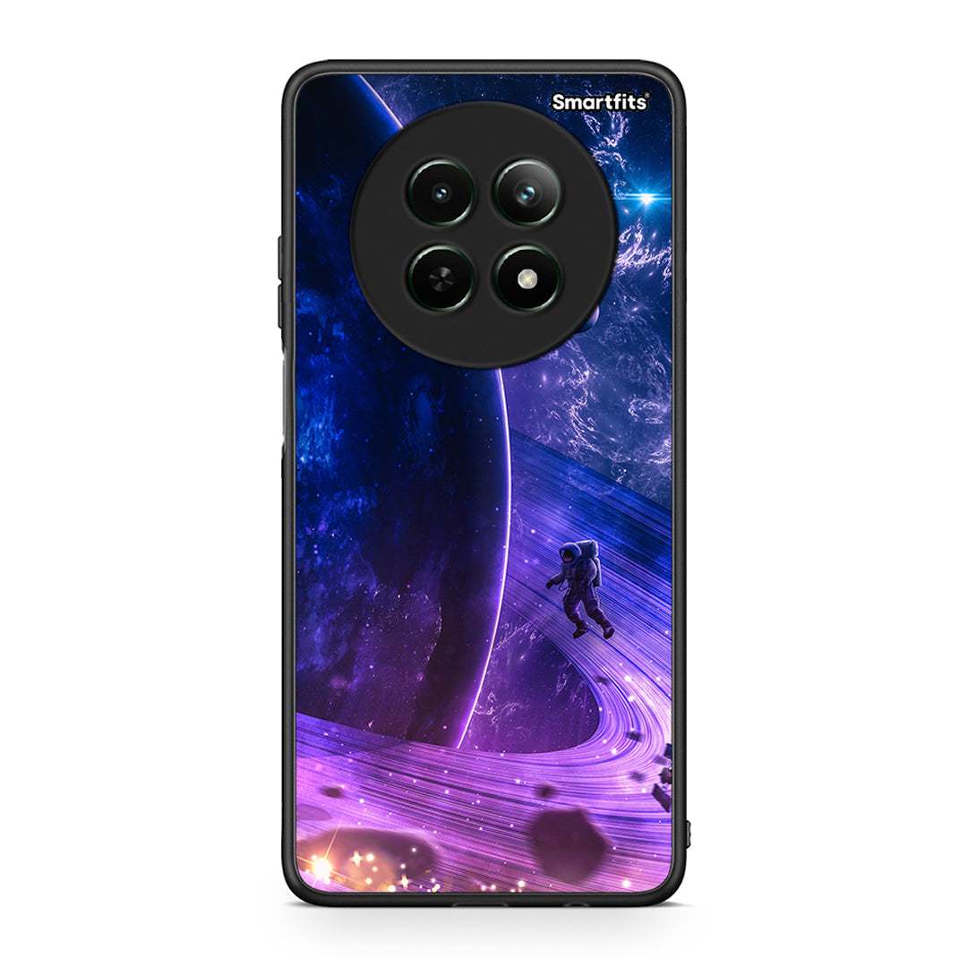 Realme 12 5G Lost Astronaut θήκη από τη Smartfits με σχέδιο στο πίσω μέρος και μαύρο περίβλημα | Smartphone case with colorful back and black bezels by Smartfits