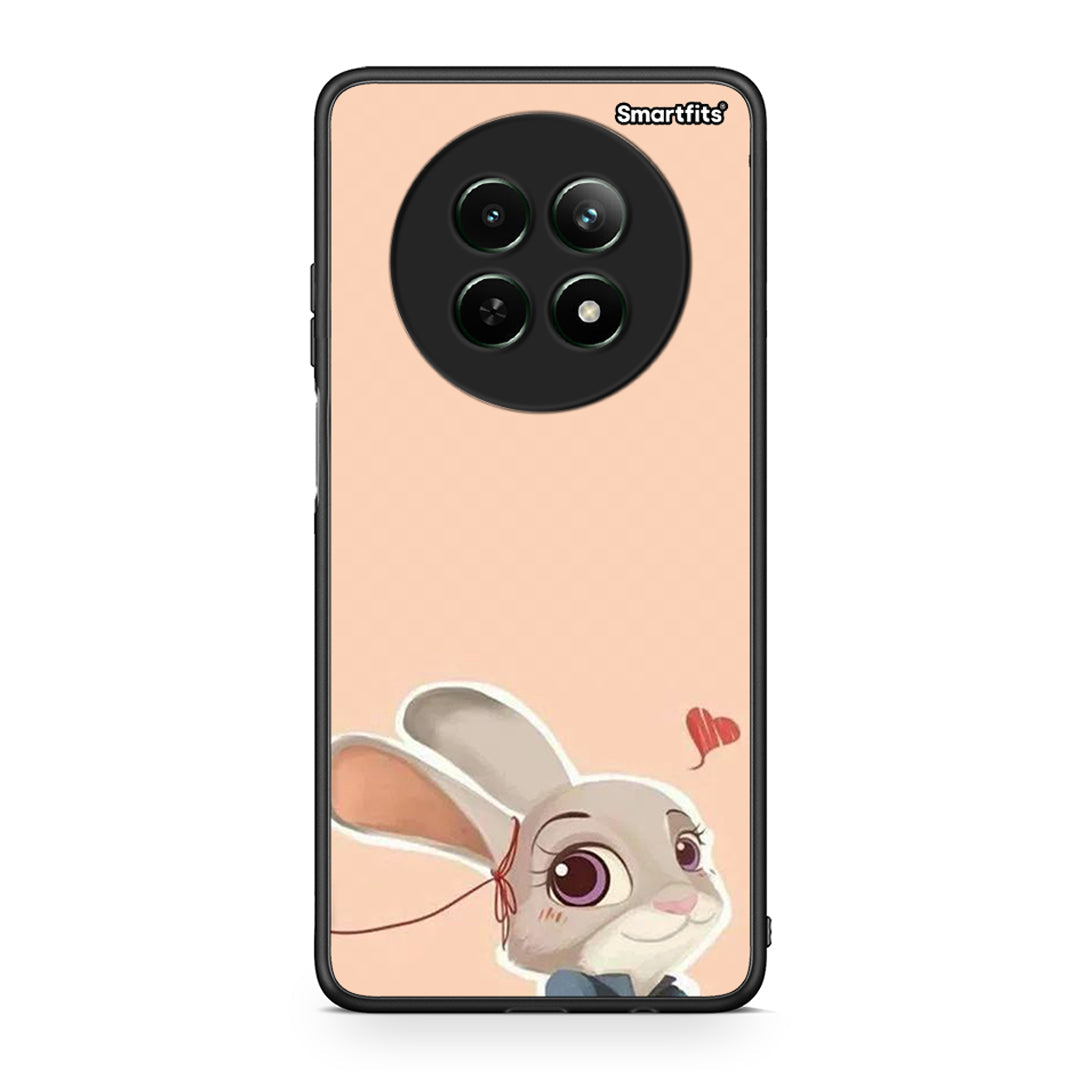 Realme 12 5G Nick Wilde And Judy Hopps Love 2 θήκη από τη Smartfits με σχέδιο στο πίσω μέρος και μαύρο περίβλημα | Smartphone case with colorful back and black bezels by Smartfits