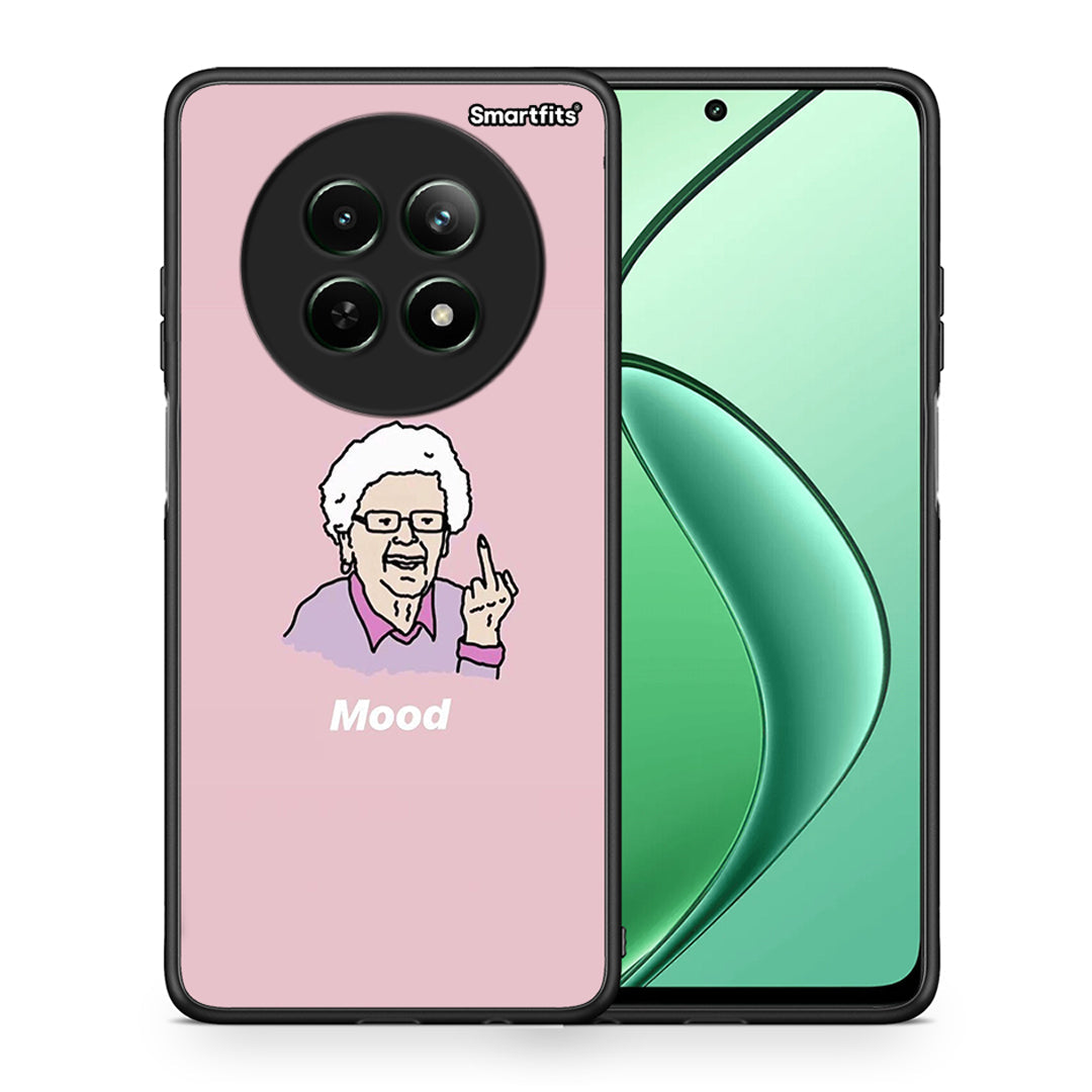 Θήκη Realme 12 5G Mood PopArt από τη Smartfits με σχέδιο στο πίσω μέρος και μαύρο περίβλημα | Realme 12 5G Mood PopArt case with colorful back and black bezels