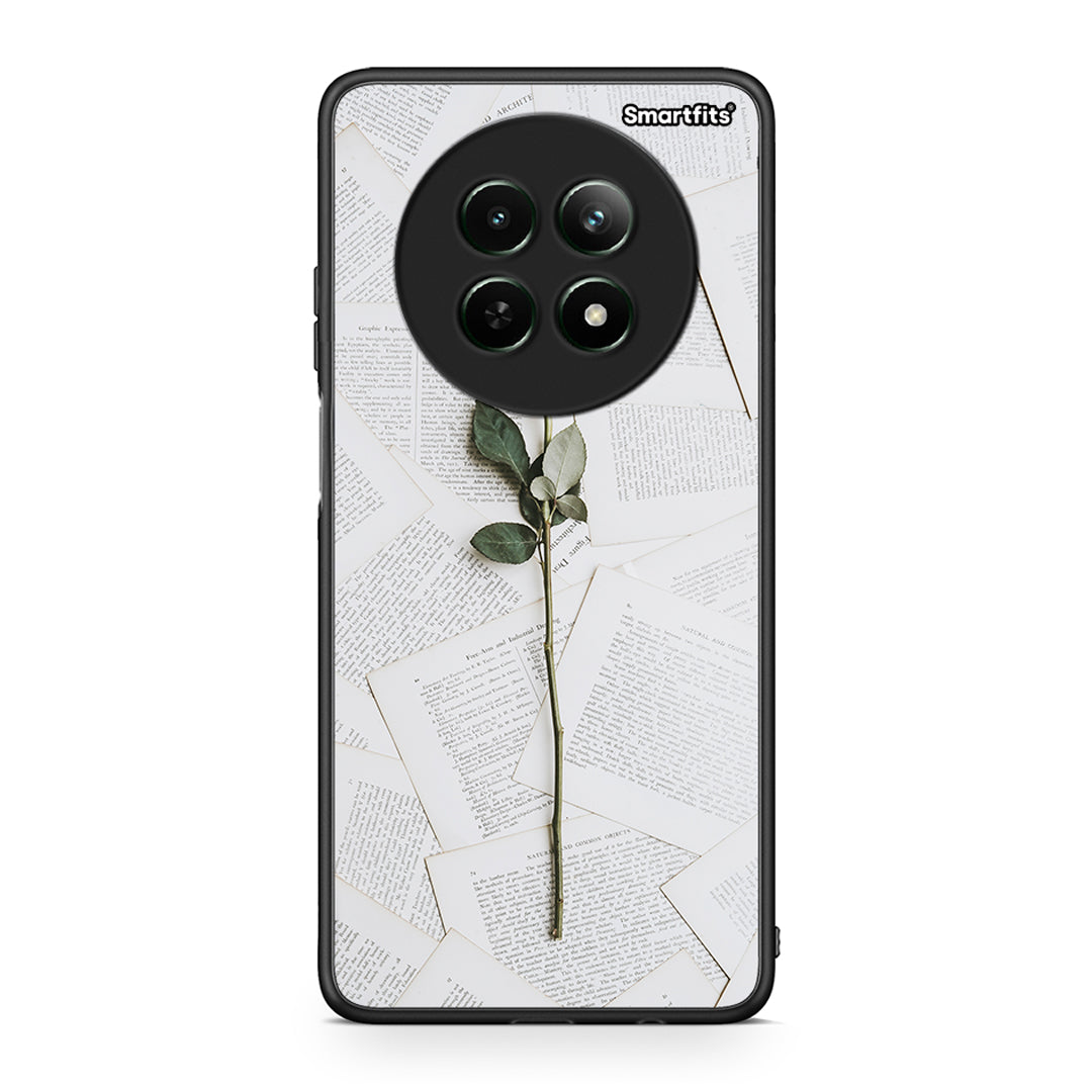 Realme 12 5G Red Rose θήκη από τη Smartfits με σχέδιο στο πίσω μέρος και μαύρο περίβλημα | Smartphone case with colorful back and black bezels by Smartfits