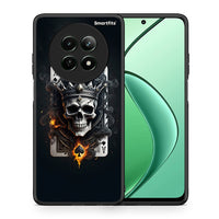 Thumbnail for Θήκη Realme 12 5G Skull King Ace από τη Smartfits με σχέδιο στο πίσω μέρος και μαύρο περίβλημα | Realme 12 5G Skull King Ace case with colorful back and black bezels