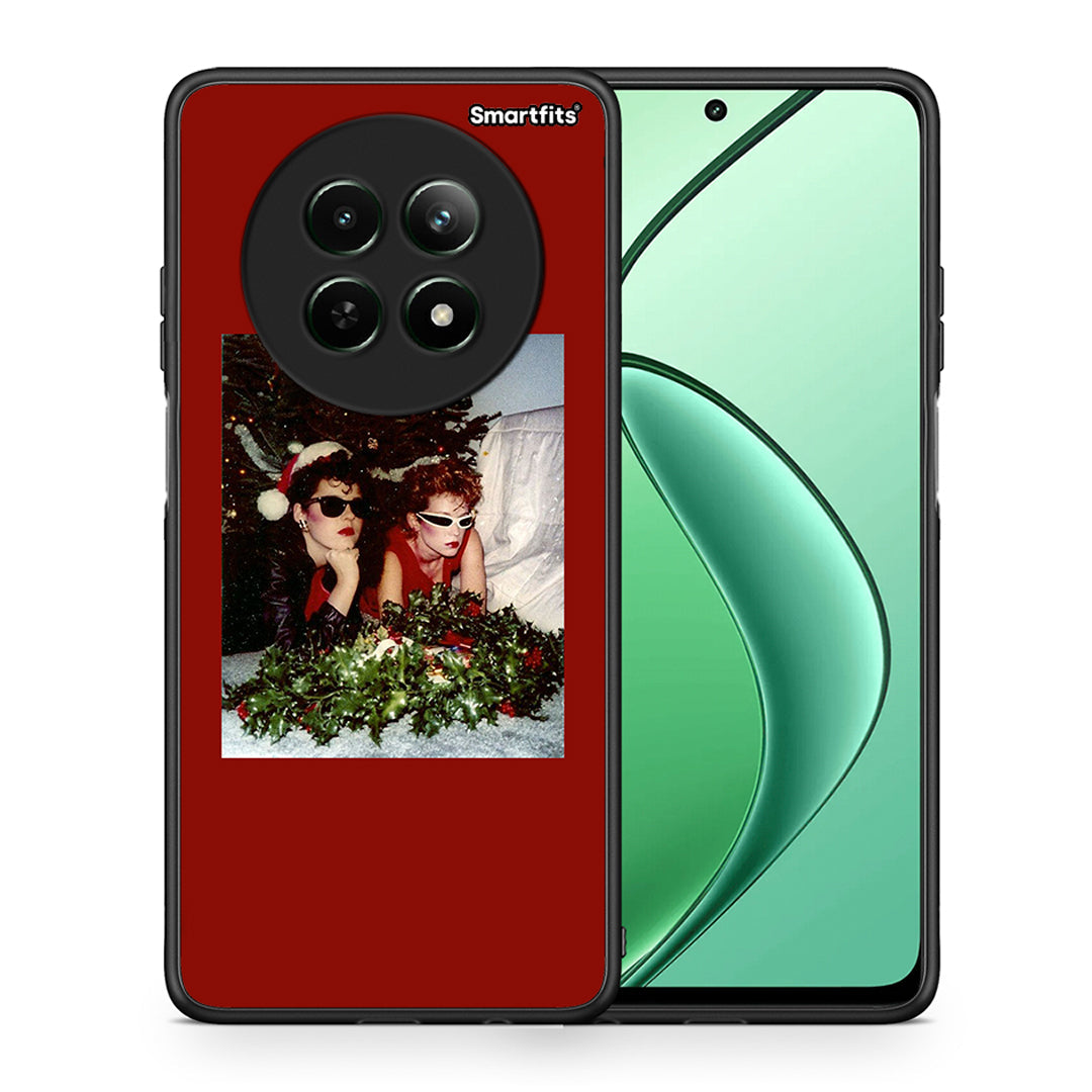 Θήκη Realme 12 5G Waiting For Xmas από τη Smartfits με σχέδιο στο πίσω μέρος και μαύρο περίβλημα | Realme 12 5G Waiting For Xmas case with colorful back and black bezels