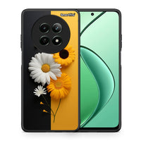 Thumbnail for Θήκη Realme 12 5G Yellow Daisies από τη Smartfits με σχέδιο στο πίσω μέρος και μαύρο περίβλημα | Realme 12 5G Yellow Daisies case with colorful back and black bezels