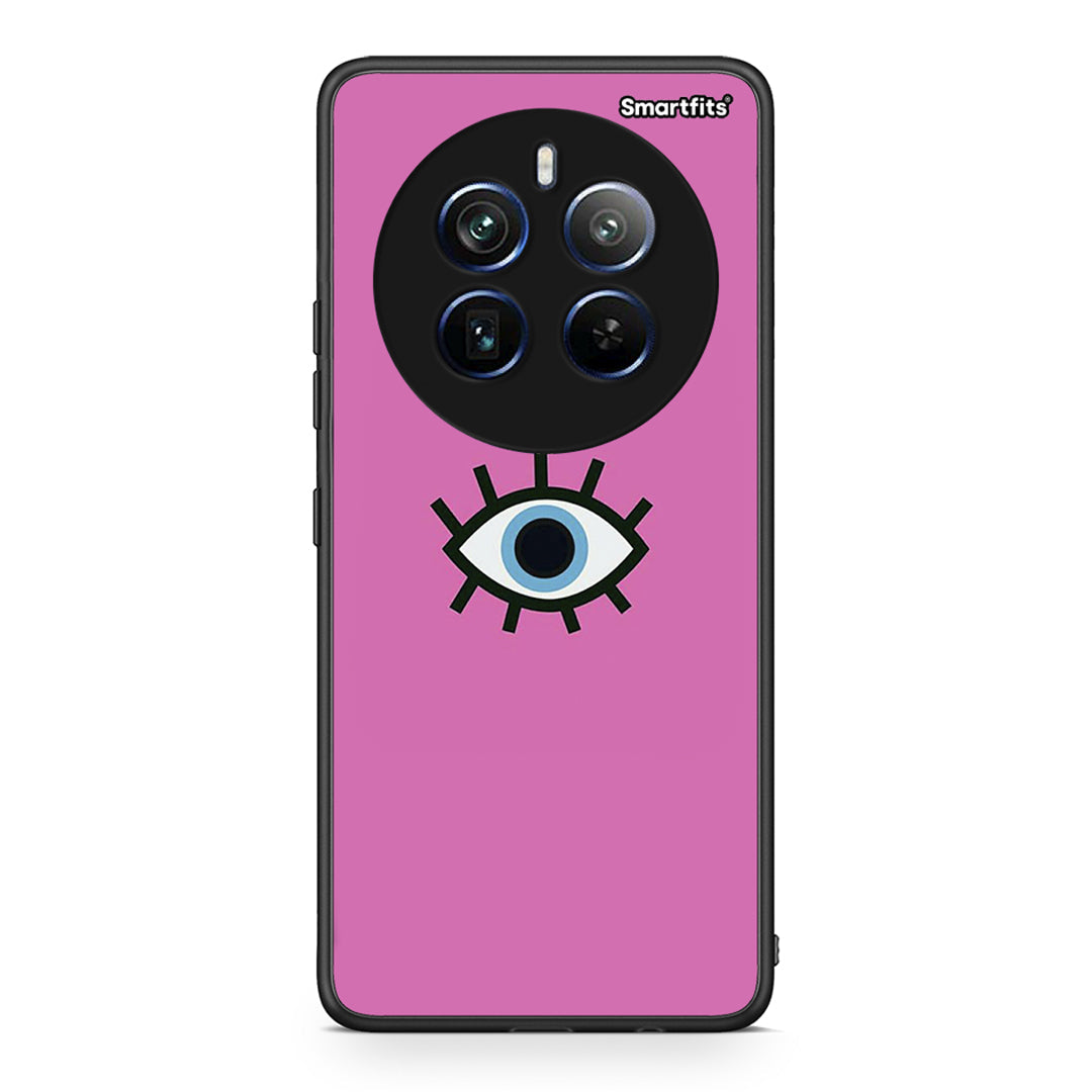 Realme 12 Pro 5G / 12 Pro+ Blue Eye Pink θήκη από τη Smartfits με σχέδιο στο πίσω μέρος και μαύρο περίβλημα | Smartphone case with colorful back and black bezels by Smartfits