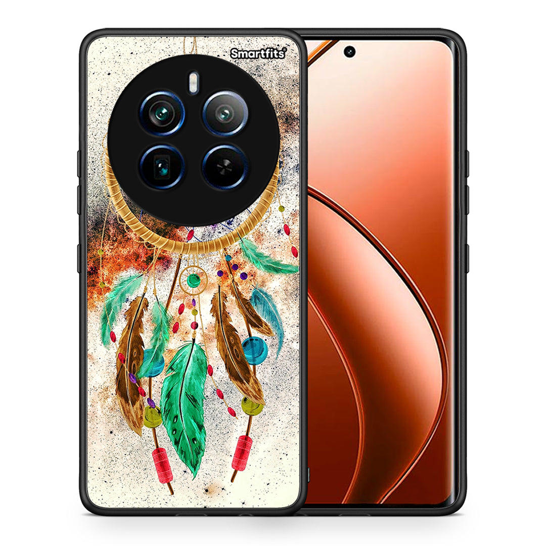 Θήκη Realme 12 Pro 5G / 12 Pro+ DreamCatcher Boho από τη Smartfits με σχέδιο στο πίσω μέρος και μαύρο περίβλημα | Realme 12 Pro 5G / 12 Pro+ DreamCatcher Boho case with colorful back and black bezels